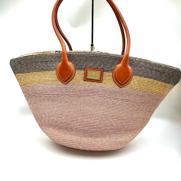 Emilio Pucci Handbags - Emilio Pucci Woven Straw Tote Bag #1106